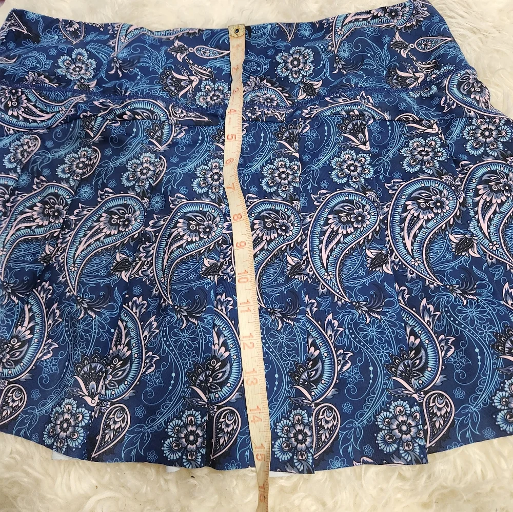 5x$25 Blue Paisley Tennis Pickle Ball Golf Skirt Xl XXL